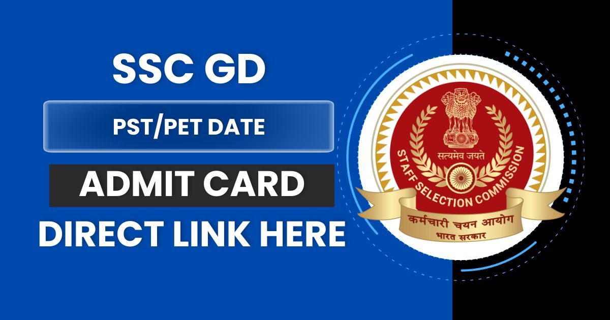 SSC GD Physical Admit Card 2024 (OUT) PST/PET Date and Details! @rect.crpf.gov.in