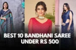 bandhani saree Under Rs 500